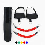 Leg Resistance Trainer with Elastic Bands for Workouts
