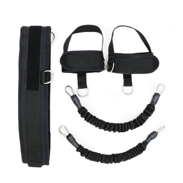 Leg Resistance Trainer with Elastic Bands for Workouts
