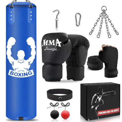 Hanging Punching Bag for Adults 4FT PU Heavy Bag