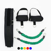 Leg Resistance Trainer with Elastic Bands for Workouts