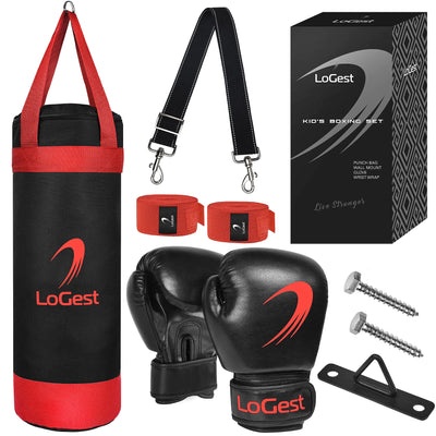 LoGest Junior Boxer Set - Kids 3-8 - Gloves & Wraps Included