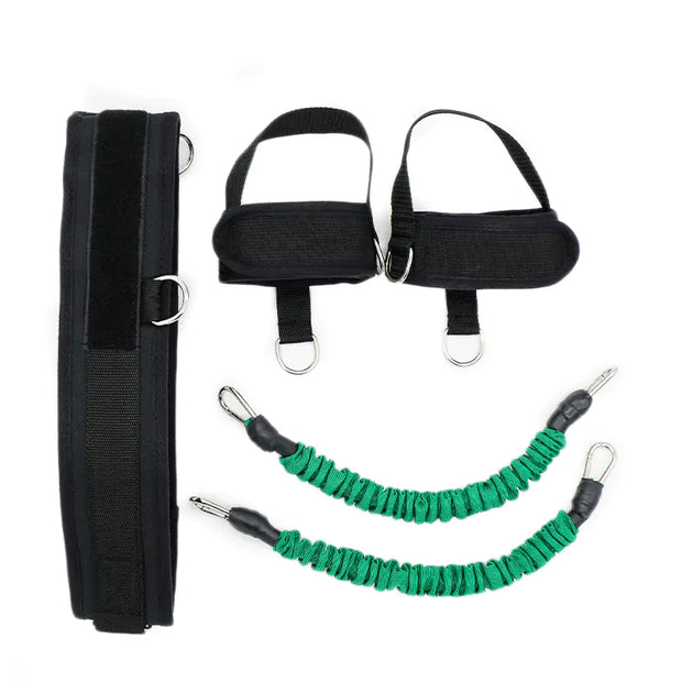 Leg Resistance Trainer with Elastic Bands for Workouts