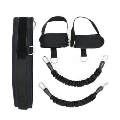 Leg Resistance Trainer with Elastic Bands for Workouts