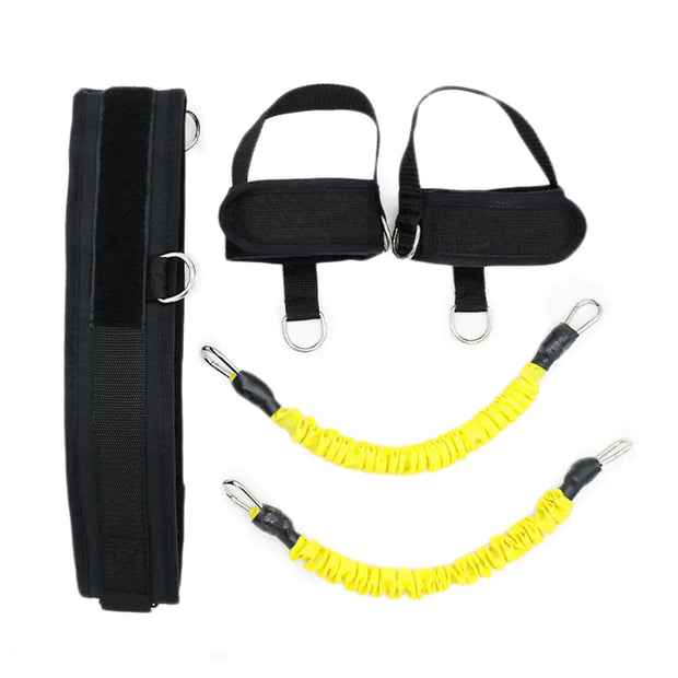 Leg Resistance Trainer with Elastic Bands for Workouts