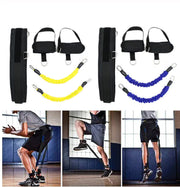 Leg Resistance Trainer with Elastic Bands for Workouts