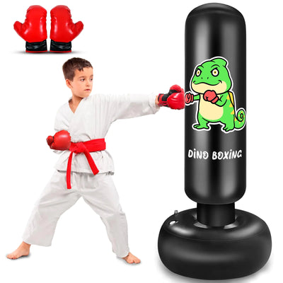 Kids Inflatable Boxing Trainer 65" with Gloves